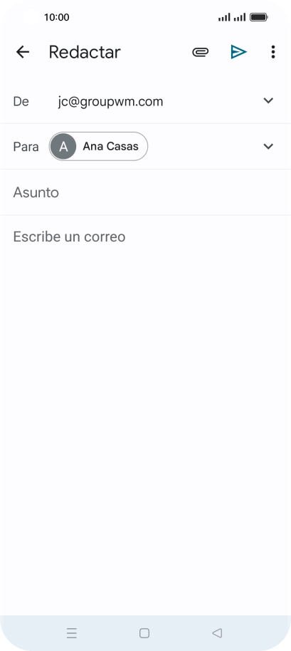Pulsa Asunto e introduce el asunto deseado.