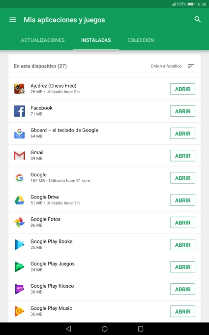 Pulsa la app deseada. Pulsa la app deseada.