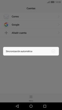 Pulsa Sincronización automática.