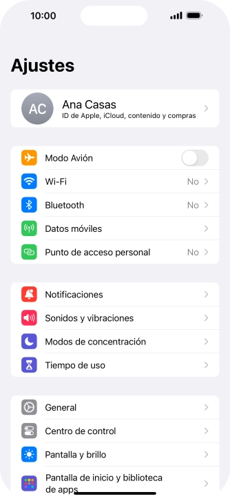 Pulsa Datos móviles.