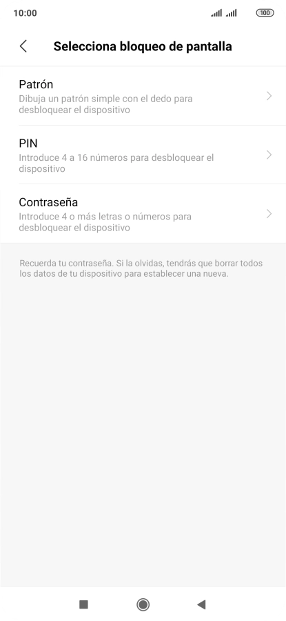 Pulsa el código de seguridad deseado y sigue las indicaciones de la pantalla para crear un código de seguridad del teléfono adicional. Pulsa el código de seguridad deseado y sigue las indicaciones de la pantalla para crear un código de seguridad del teléfono adicional.
