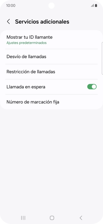Pulsa el indicador junto a 