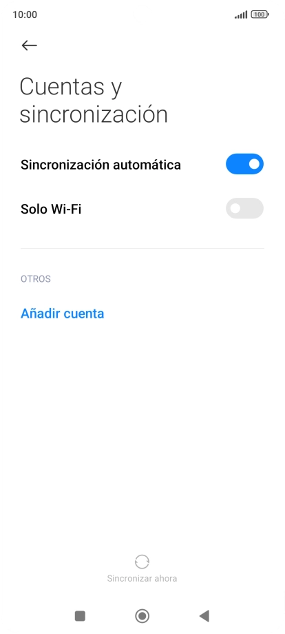 Pulsa Añadir cuenta.