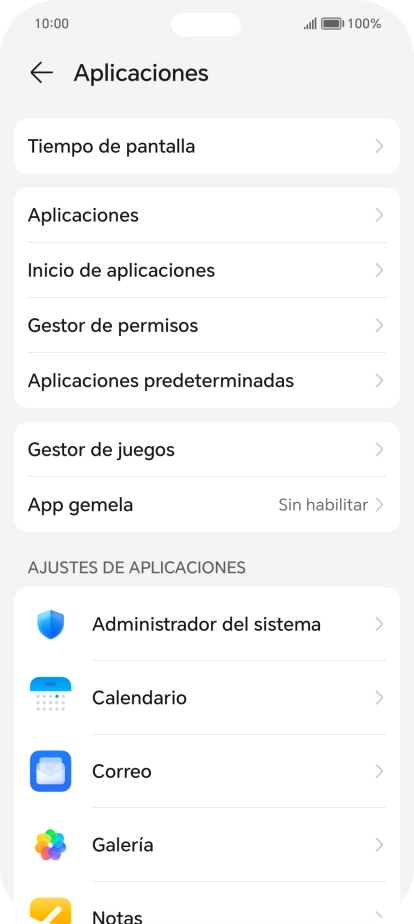 Pulsa Aplicaciones.