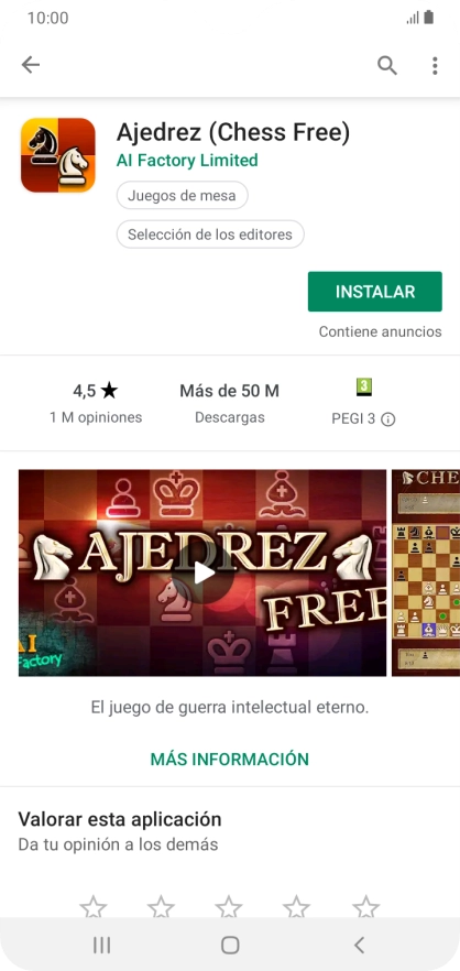 Pulsa INSTALAR y sigue las indicaciones de la pantalla para instalar la app.