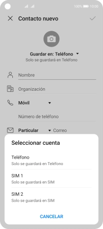 Pulsa Teléfono.