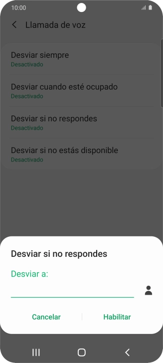 Introduce +34600132000 y pulsa Habilitar.