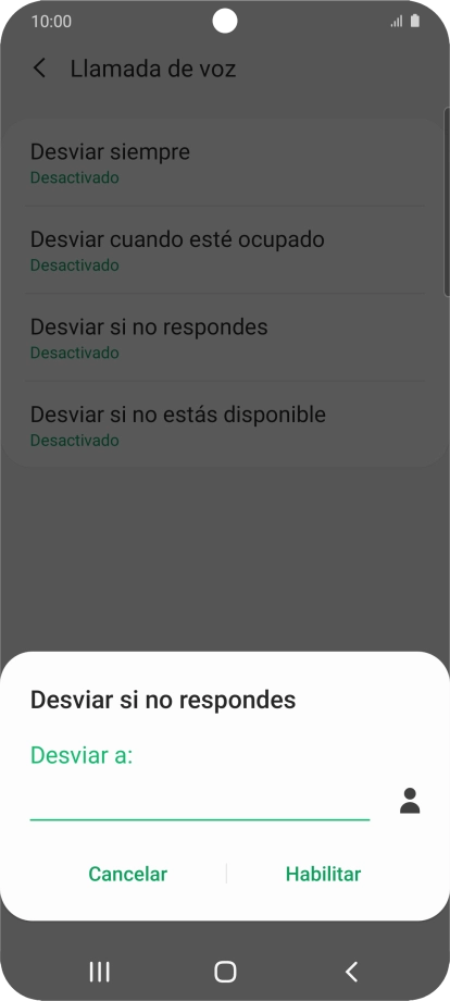 Introduce +34600132000 y pulsa Habilitar.