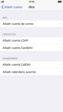 Pulsa Añadir cuenta de correo.