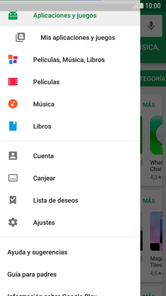 Pulsa Mis aplicaciones y juegos.