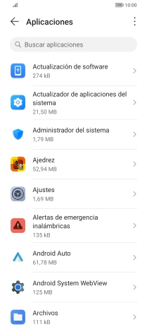 Pulsa la app deseada.