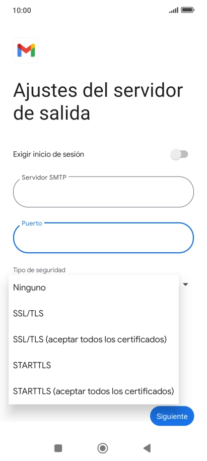 Pulsa SSL/TLS.