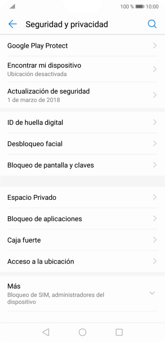 Pulsa ID de huella digital.