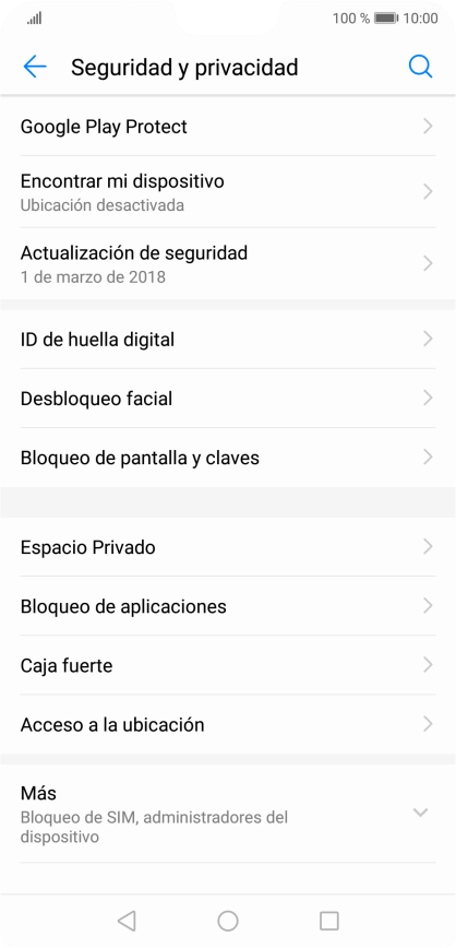 Pulsa ID de huella digital.