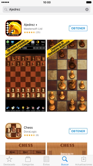 Pulsa la app deseada.