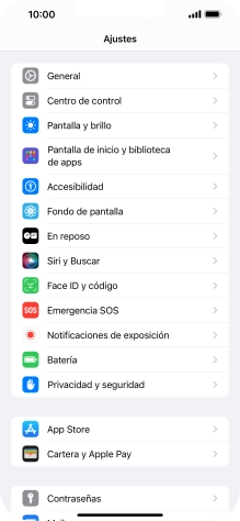 Pulsa Privacidad y seguridad.