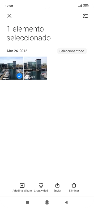 Pulsa el icono de seleccionar todo.