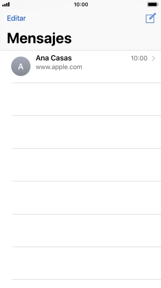 Pulsa el icono de nuevo mensaje.