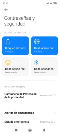 Pulsa Bloqueo de pantalla.