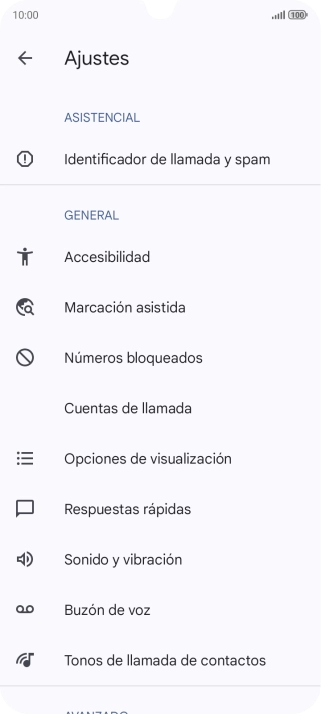 Pulsa Cuentas de llamada.