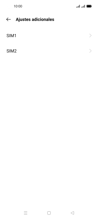 Pulsa la tarjeta SIM deseada.