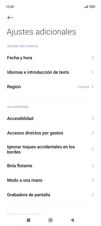 Pulsa Fecha y hora. Pulsa Fecha y hora.