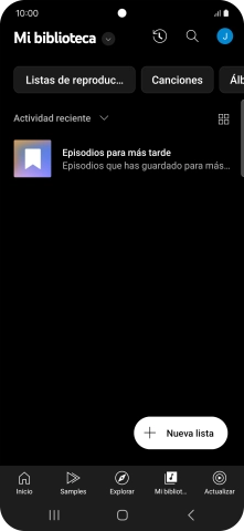 Pulsa la lista desplegable.