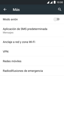 Pulsa Redes móviles.