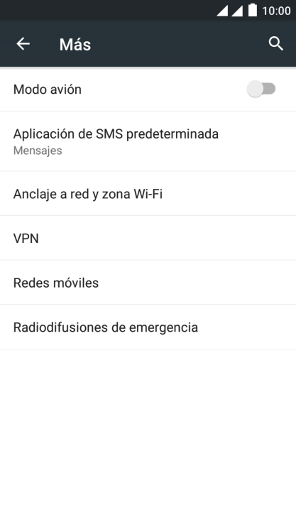 Pulsa Redes móviles.