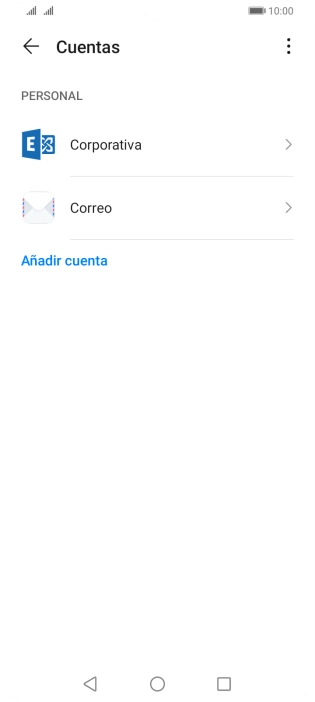 Pulsa el tipo de cuenta deseado.
