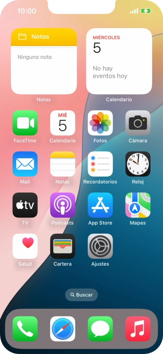 Cuando el icono de carga de batería aparece en la pantalla, el teléfono se está cargando.