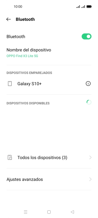 Pulsa la tecla de inicio para terminar y regresar a la pantalla de inicio.
