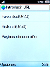 Pulsa la tecla de selección izquierda.