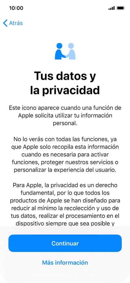 Pulsa Continuar.