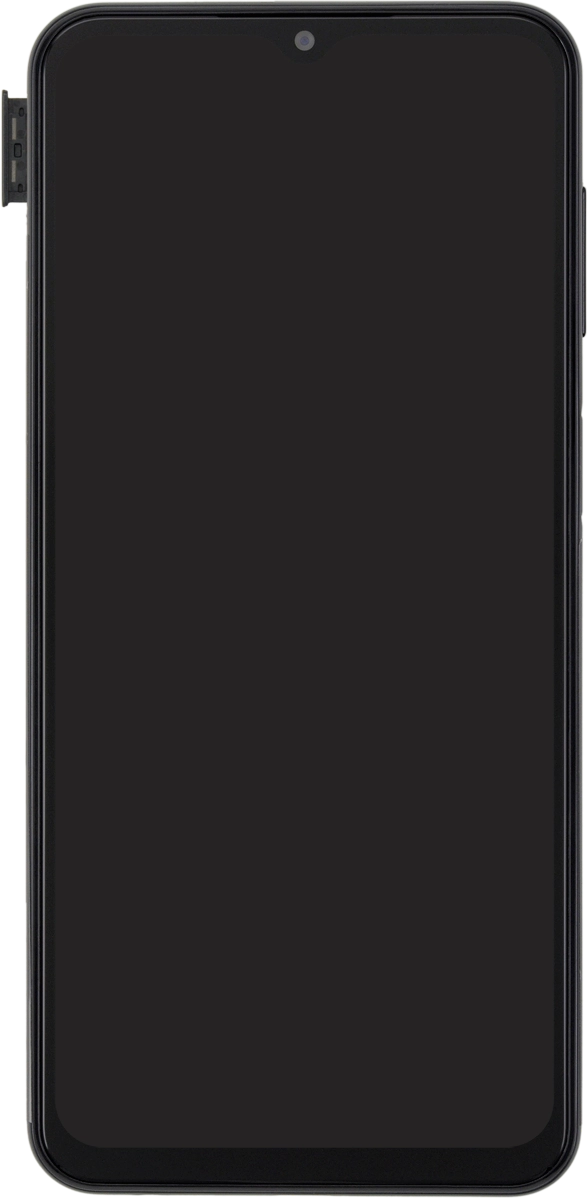 Retira el contenedor de tarjetas del teléfono.