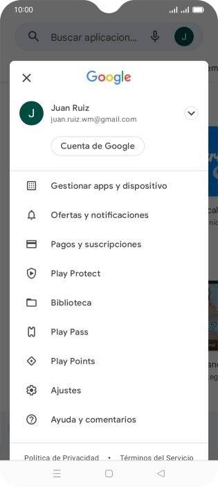 Pulsa Gestionar apps y dispositivo.