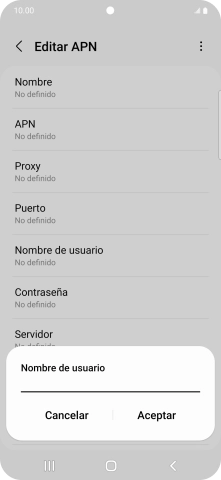 Introduce wap@wap y pulsa Aceptar.