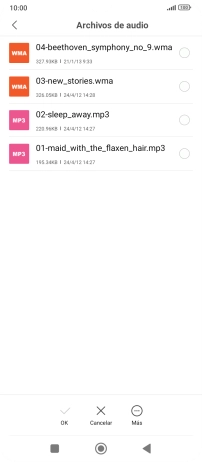 Pulsa el timbre de llamada deseado.