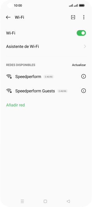 Pulsa la red wifi deseada.