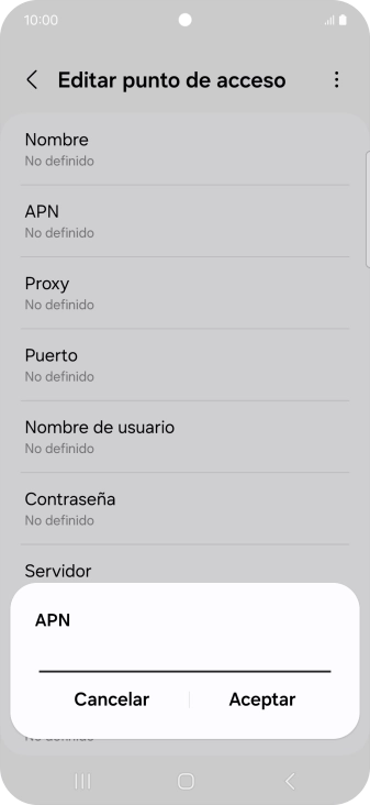 Introduce airtelwap.es y pulsa Aceptar.