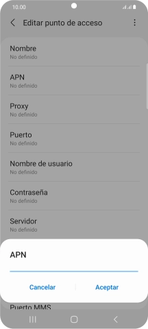 Introduce airtelwap.es y pulsa Aceptar.