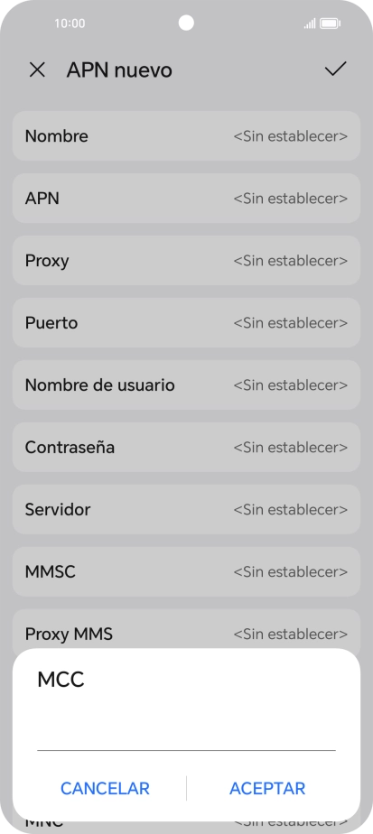 Introduce 214 y pulsa ACEPTAR.