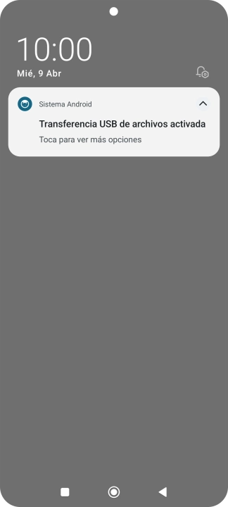 Pulsa Toca para ver más opciones.