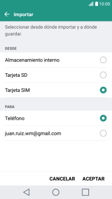 Pulsa Teléfono.