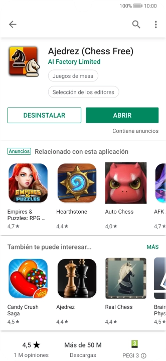 Desliza el dedo hacia arriba desde la parte inferior de la pantalla para terminar y volver a la pantalla de inicio.