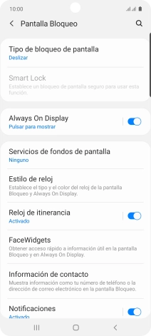 Pulsa Tipo de bloqueo de pantalla.
