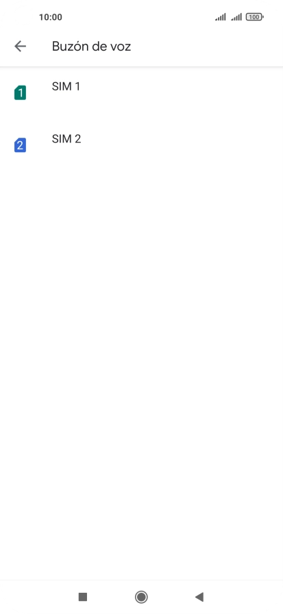 Pulsa la tarjeta SIM deseada.