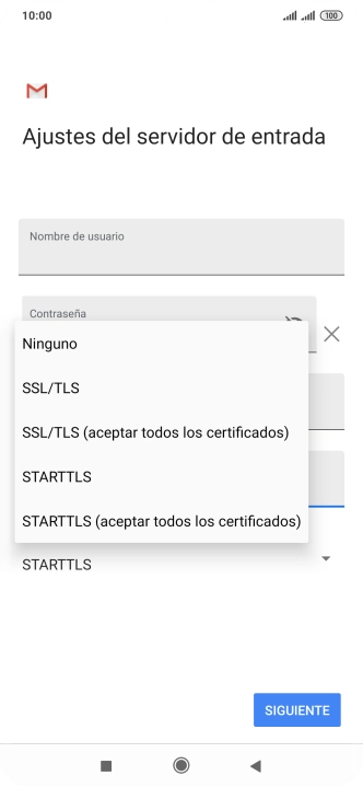 Pulsa Ninguno para desactivar la función.