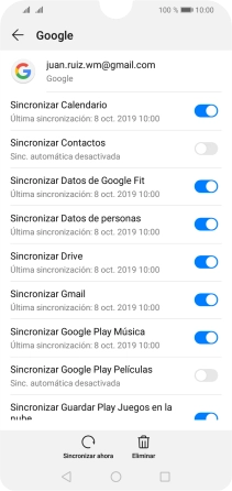 Pulsa el indicador junto a 