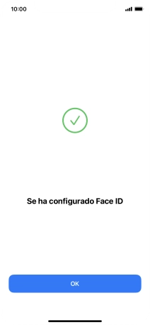 Pulsa OK. Si no has añadido anteriormente un código de seguridad, tendrás que introducir un código de libre elección dos veces consecutivas.